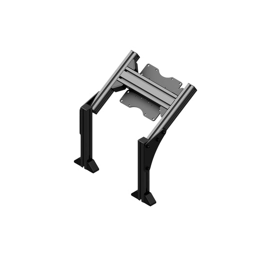 Quad monitor stand add-on